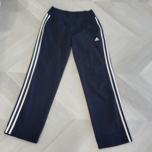 adidas Black Track Pants with White Stripes